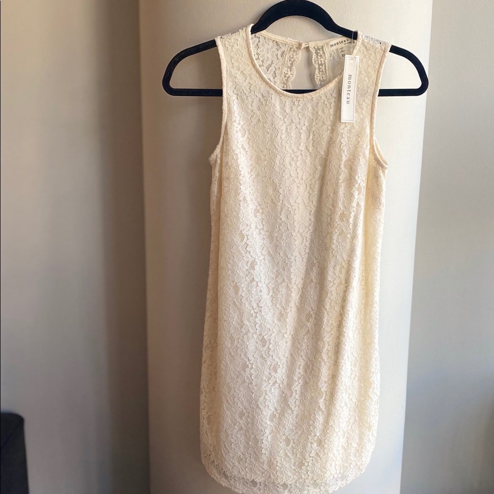 Monteau Ivory Dress